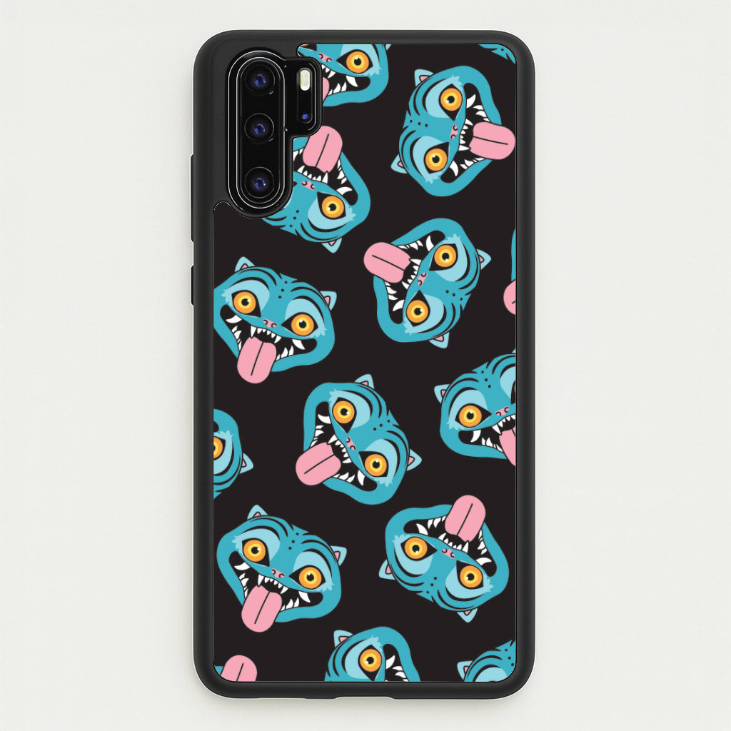 Demon Cat Pattern Huawei P30 Pro Case