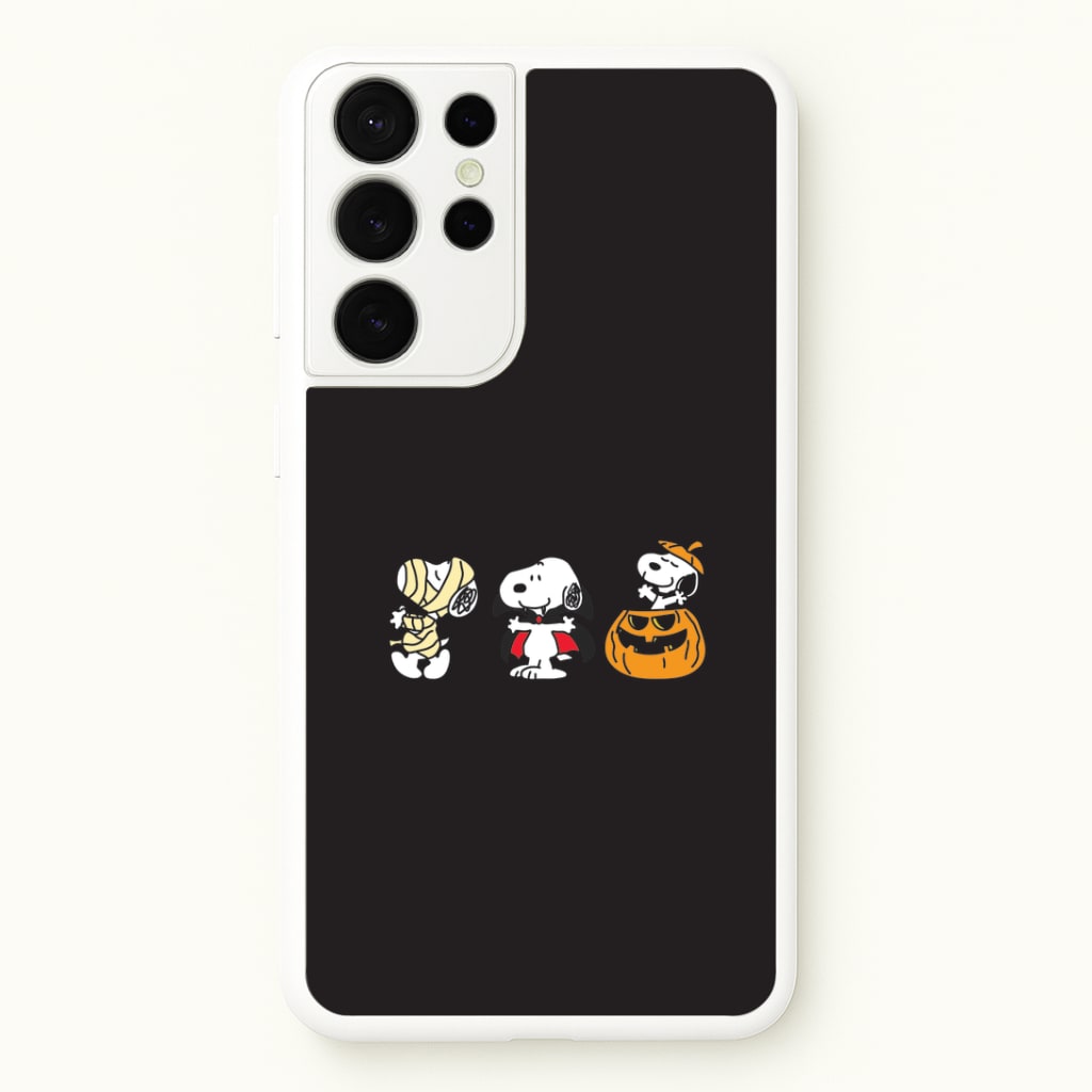 Cartoon Beagle Halloween Costumes Galaxy S21 Ultra Case