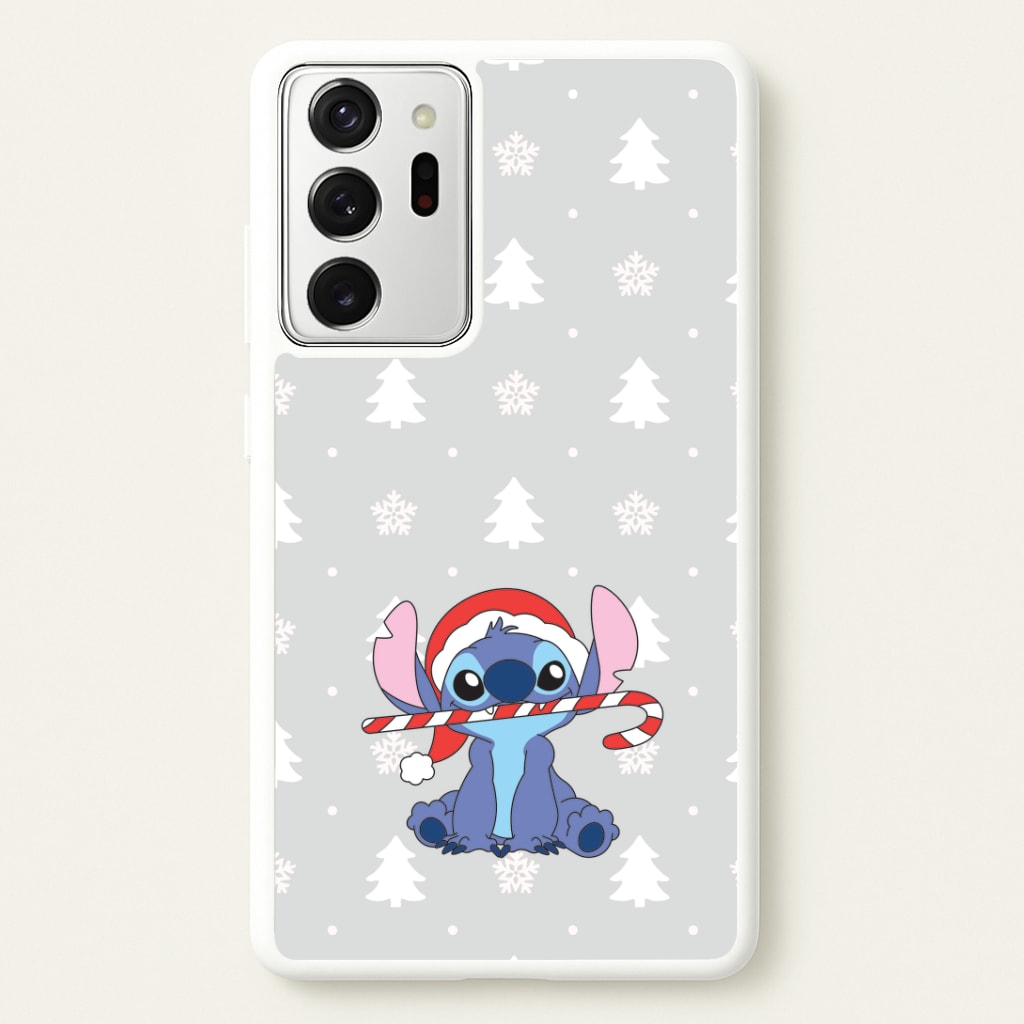 Cute Blue Alien Candycane Galaxy Note 20 Ultra Case