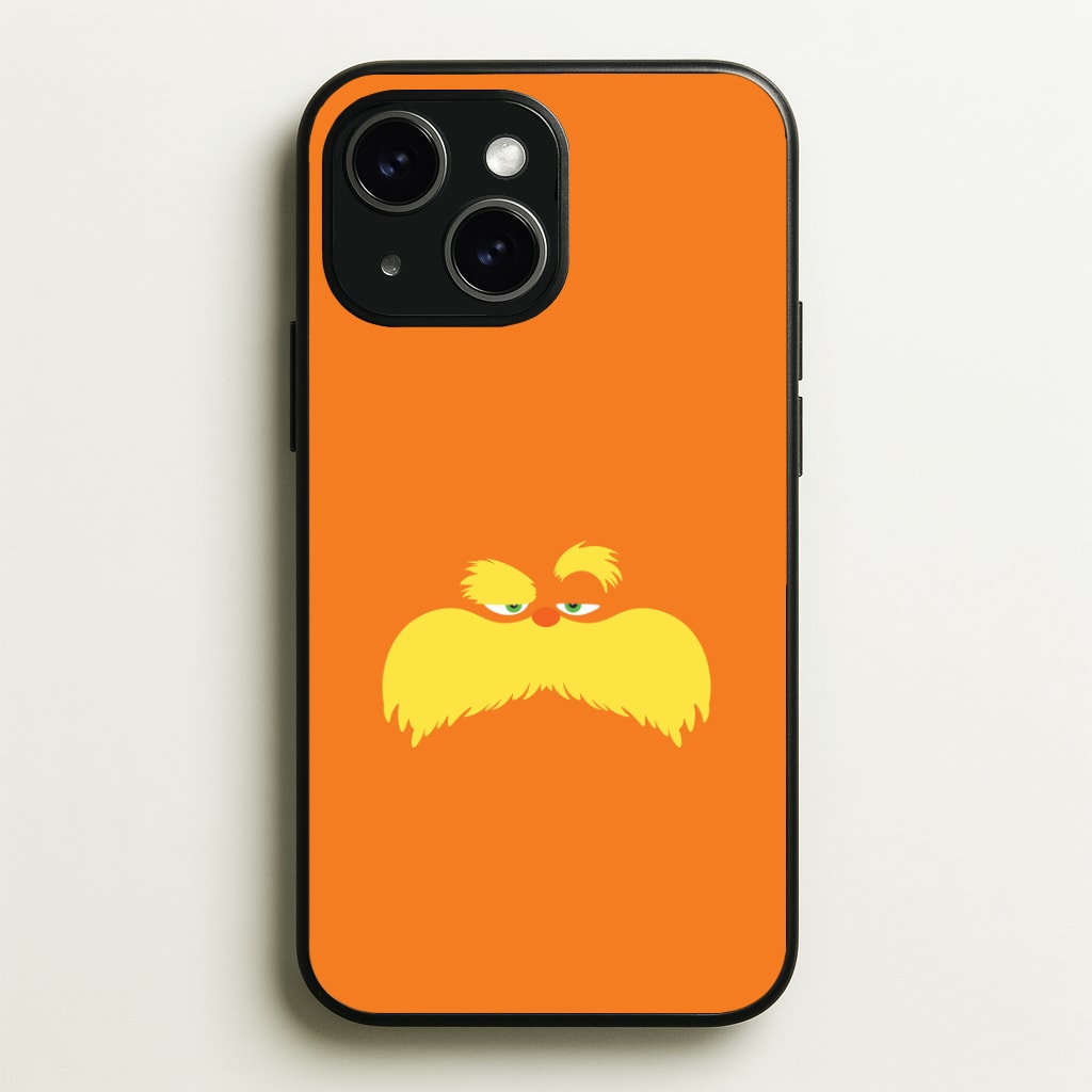 Orange Tree Creature Face iPhone 15 Plus Case