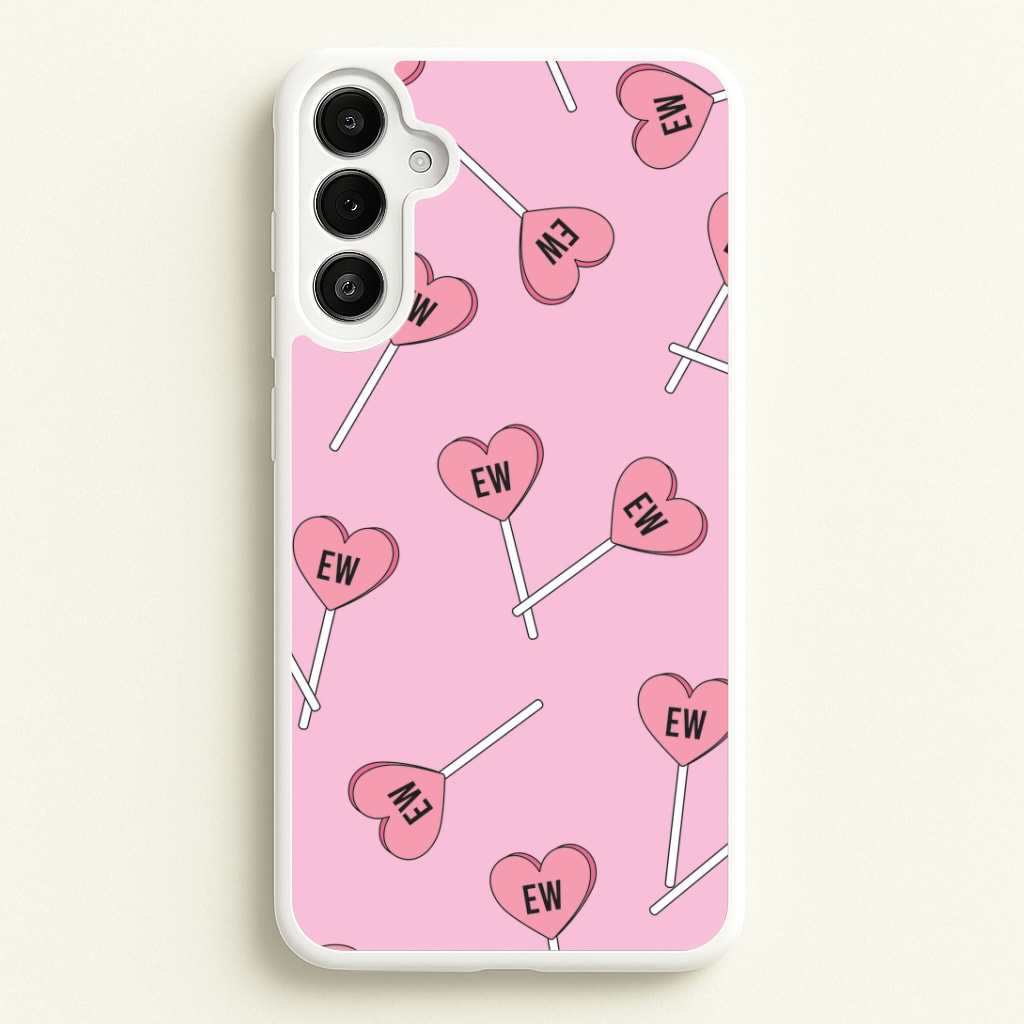 Ew Love Heart Lolipops Pattern Galaxy A34 Case