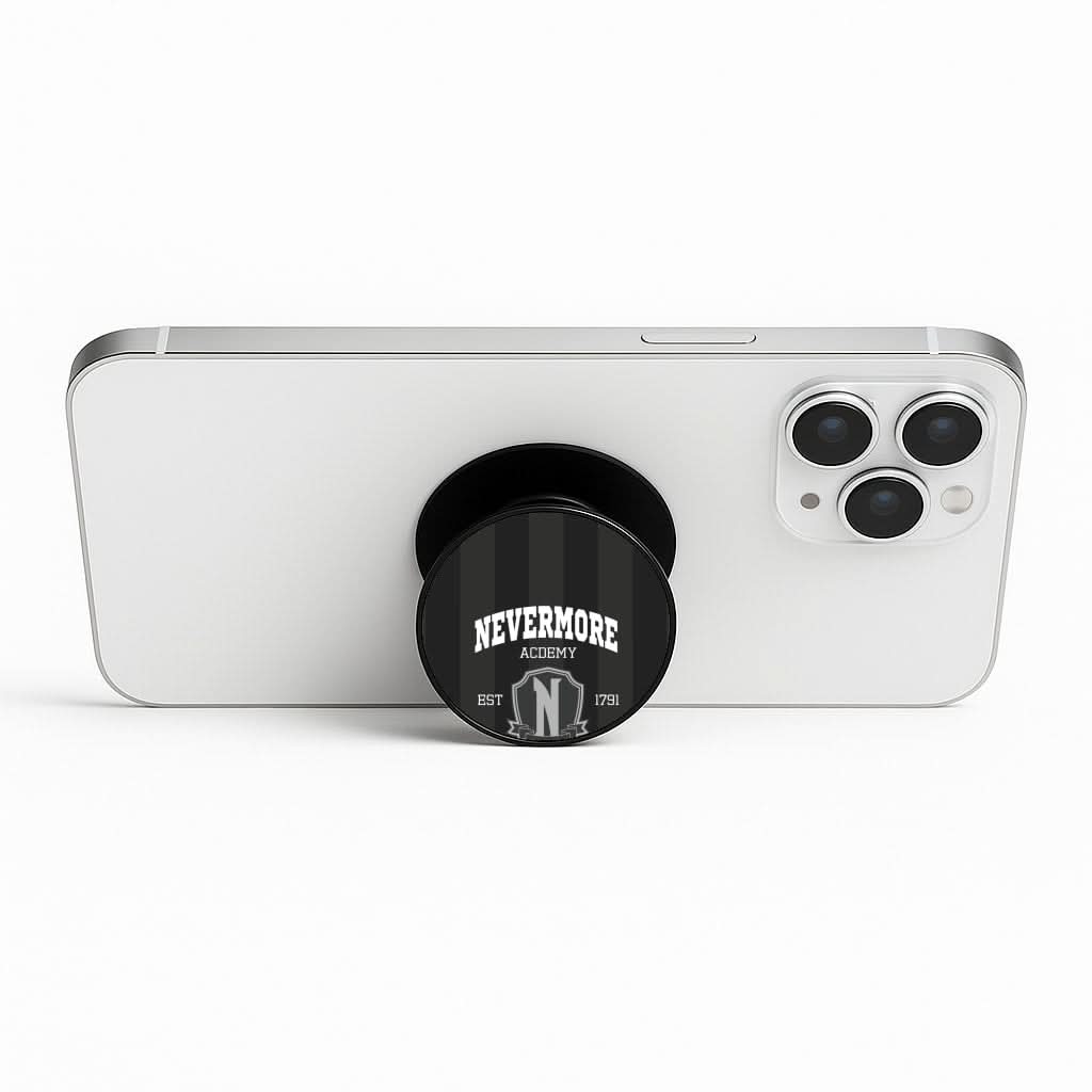 Addams Academy Gray Phone Stand