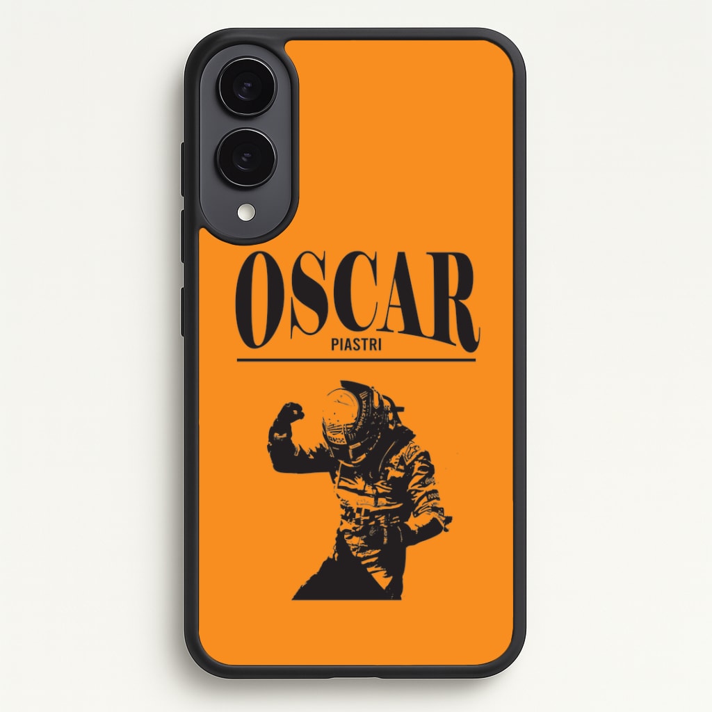 Oscar Orange And Black Galaxy S25 Edge Case