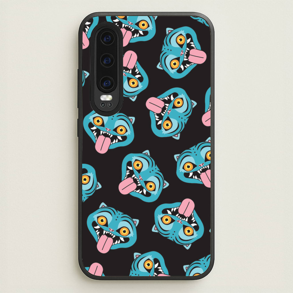 Demon Cat Pattern Huawei P30 Case