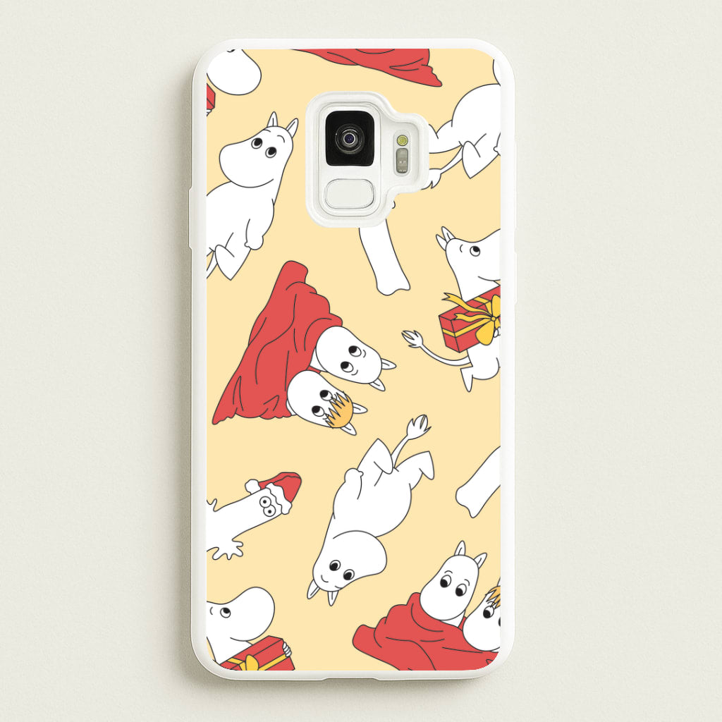 Christmas Mooms Pattern Galaxy S9 Case