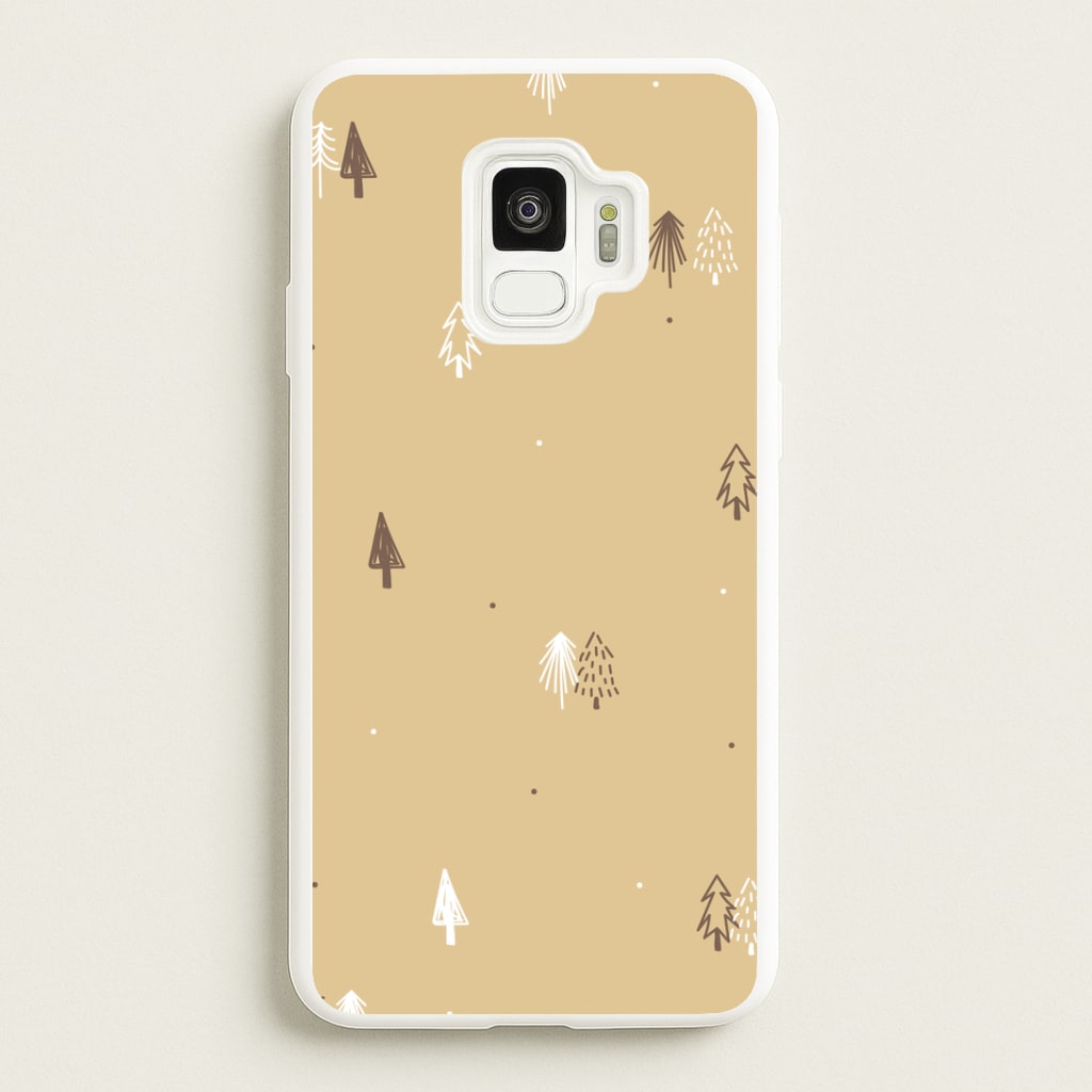 Minimal Christmas Trees Pattern Galaxy S9 Case