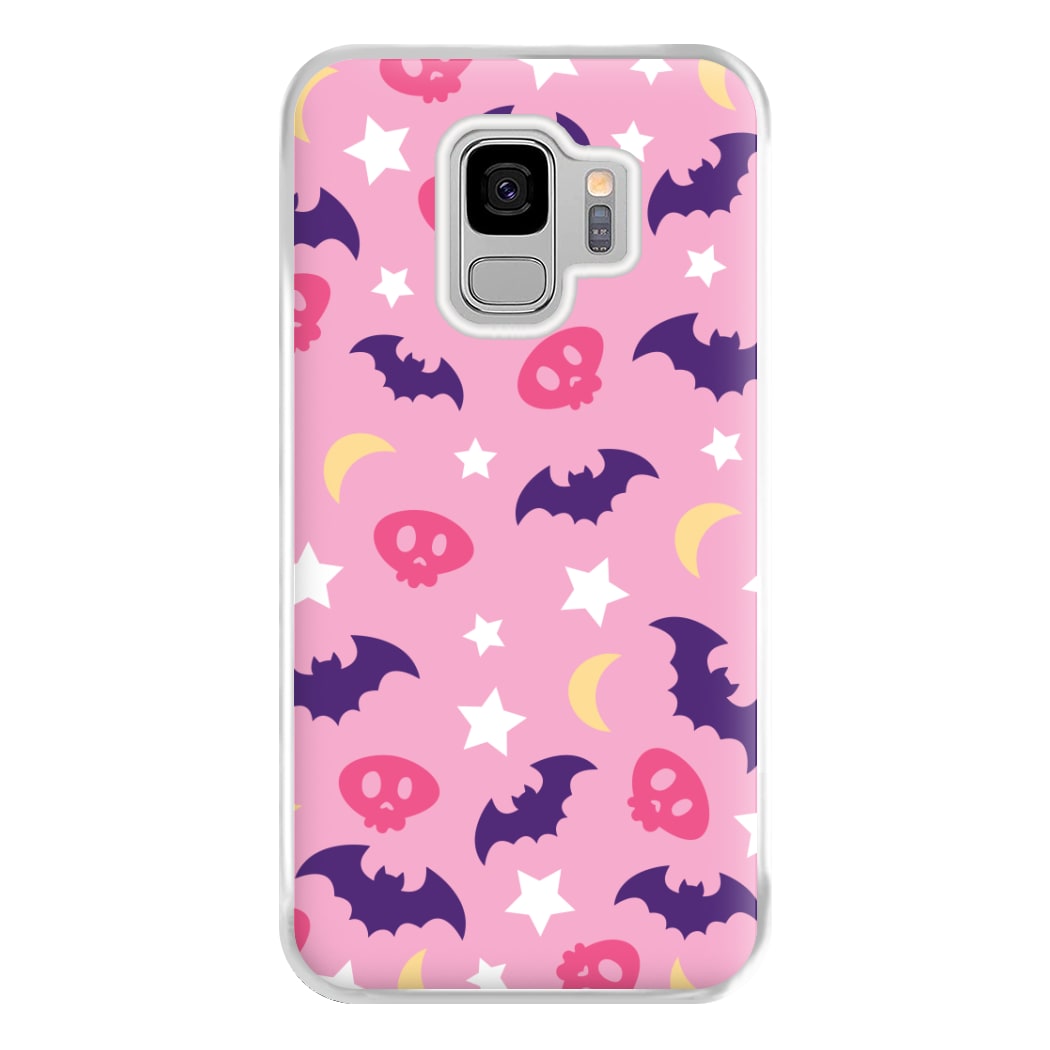 Skull, Bats And Stars Pattern Galaxy S9 Plus Case