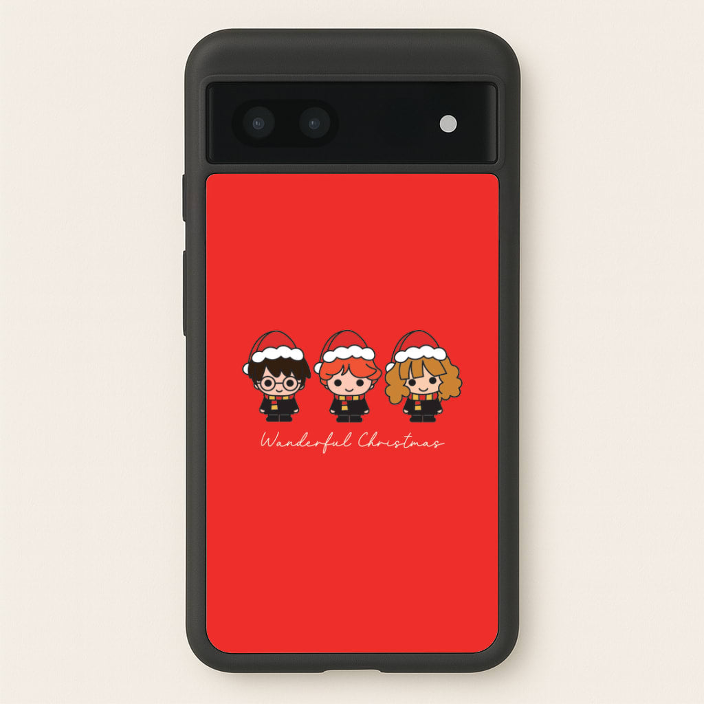 Wizards With Christmas Hats Google Pixel 7a Case
