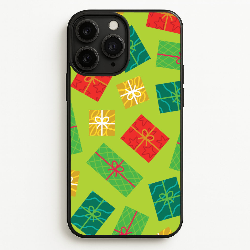Colourful Abstract Christmas Presents Pattern iPhone 11 Pro Max Case