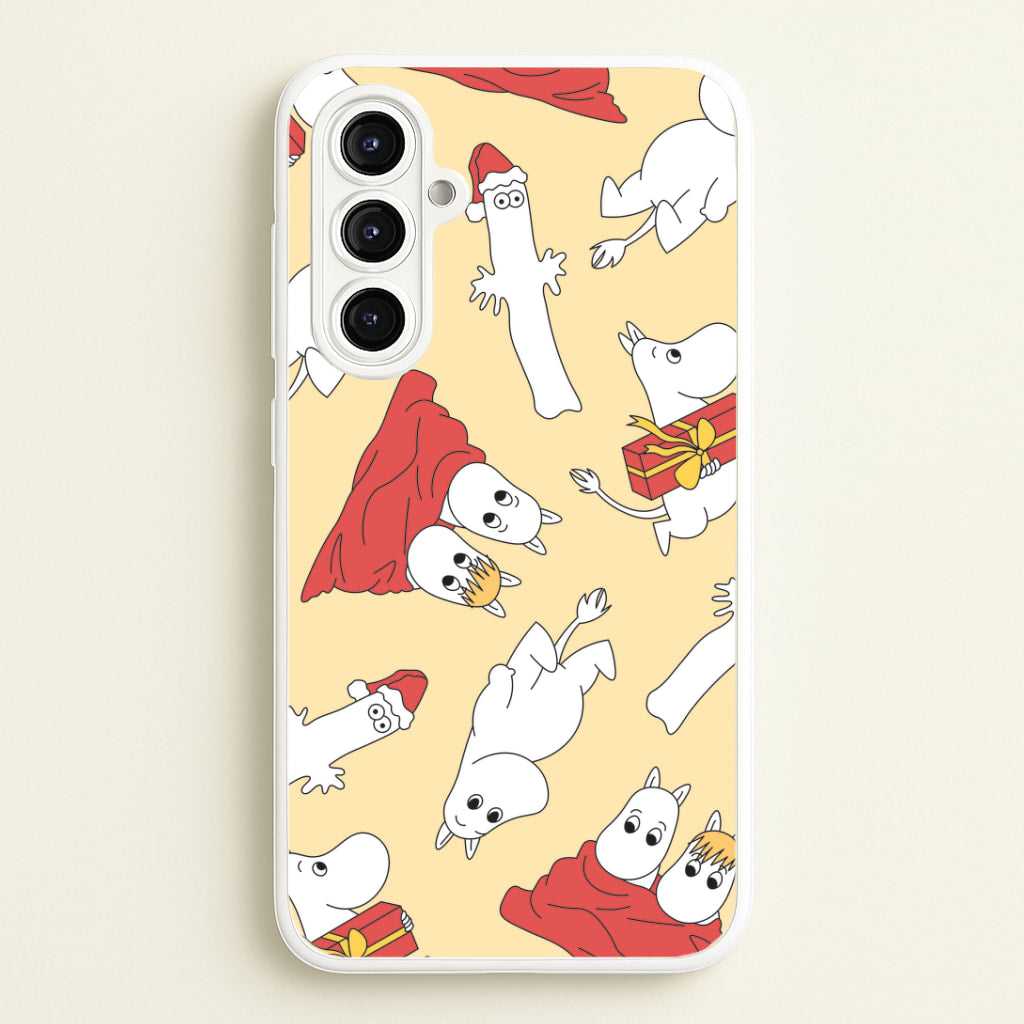 Christmas Mooms Pattern Galaxy A16 Case