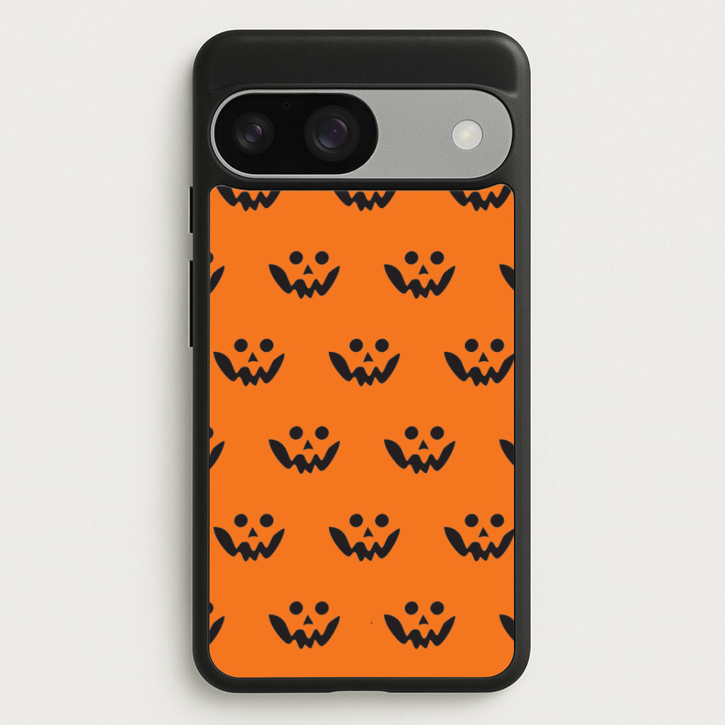 Carved Pumpkin Face Pattern Google Pixel 9 / 9 Pro Case