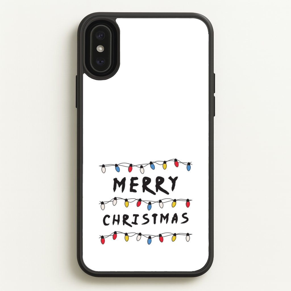 Merry Christmas String Lights iPhone XS Max Case