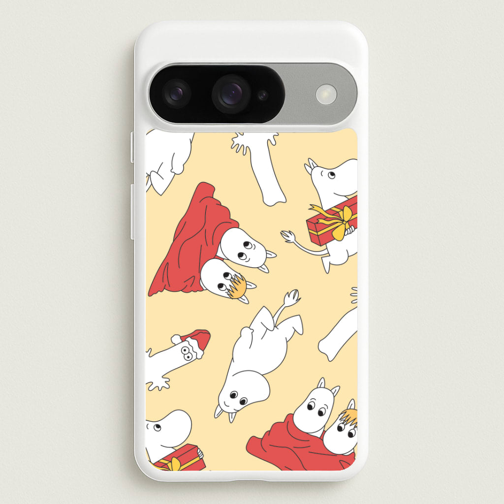 Christmas Mooms Pattern Google Pixel 10 / 10 Pro Case