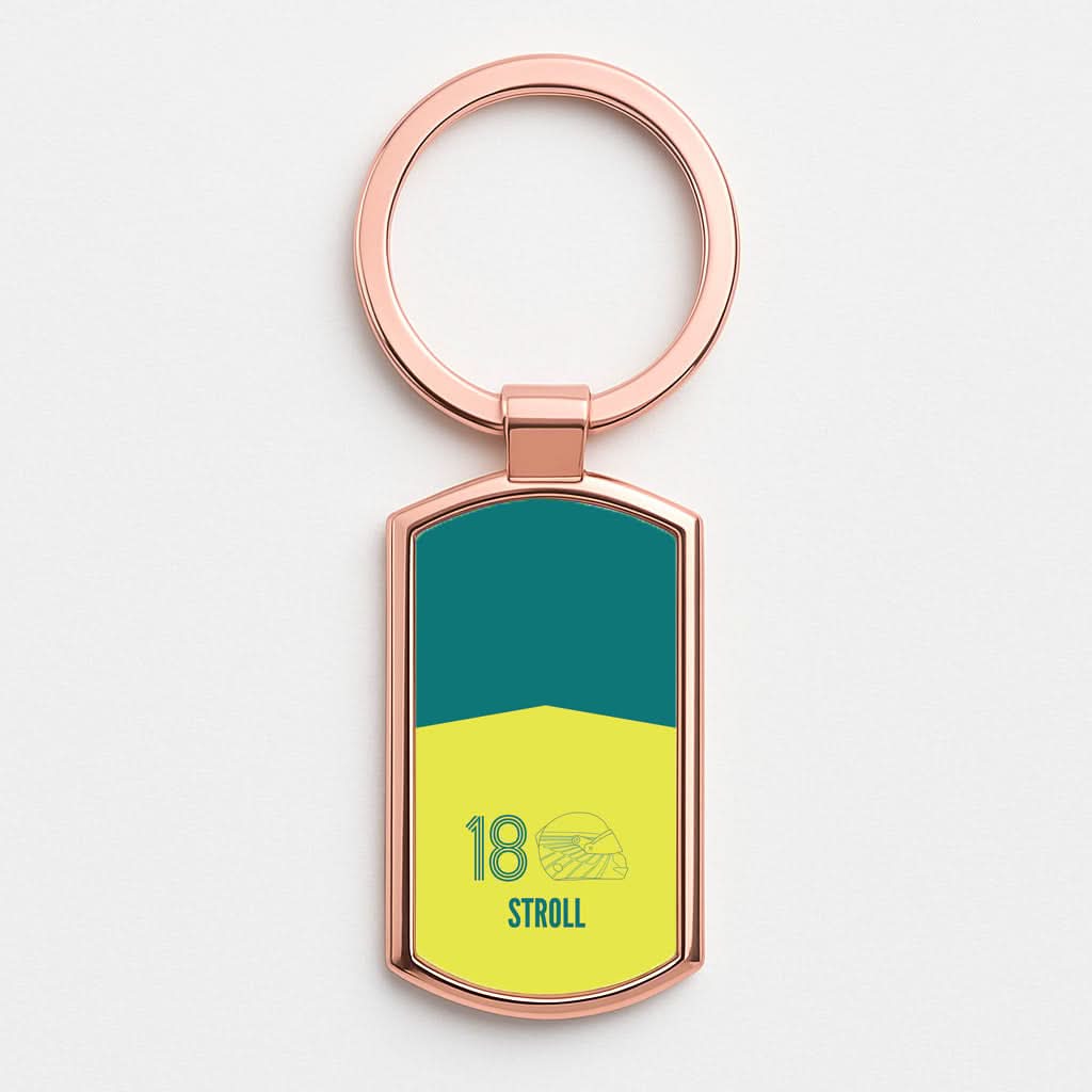 Stroll Helmet 2026 Rose Gold Keyring