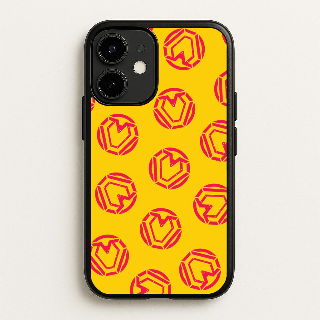 Metal Heart Pattern iPhone 12 / 12 Pro Case