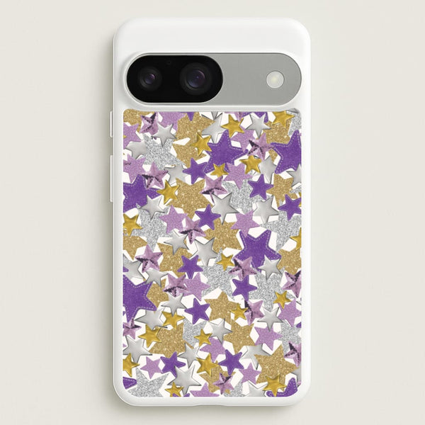 Mauve Stars Collage Google Pixel 9 / 9 Pro Case