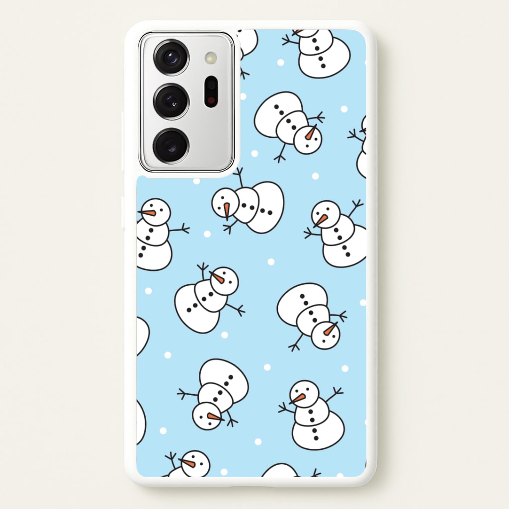 Cartoon Snowmen Pattern Galaxy Note 20 Ultra Case