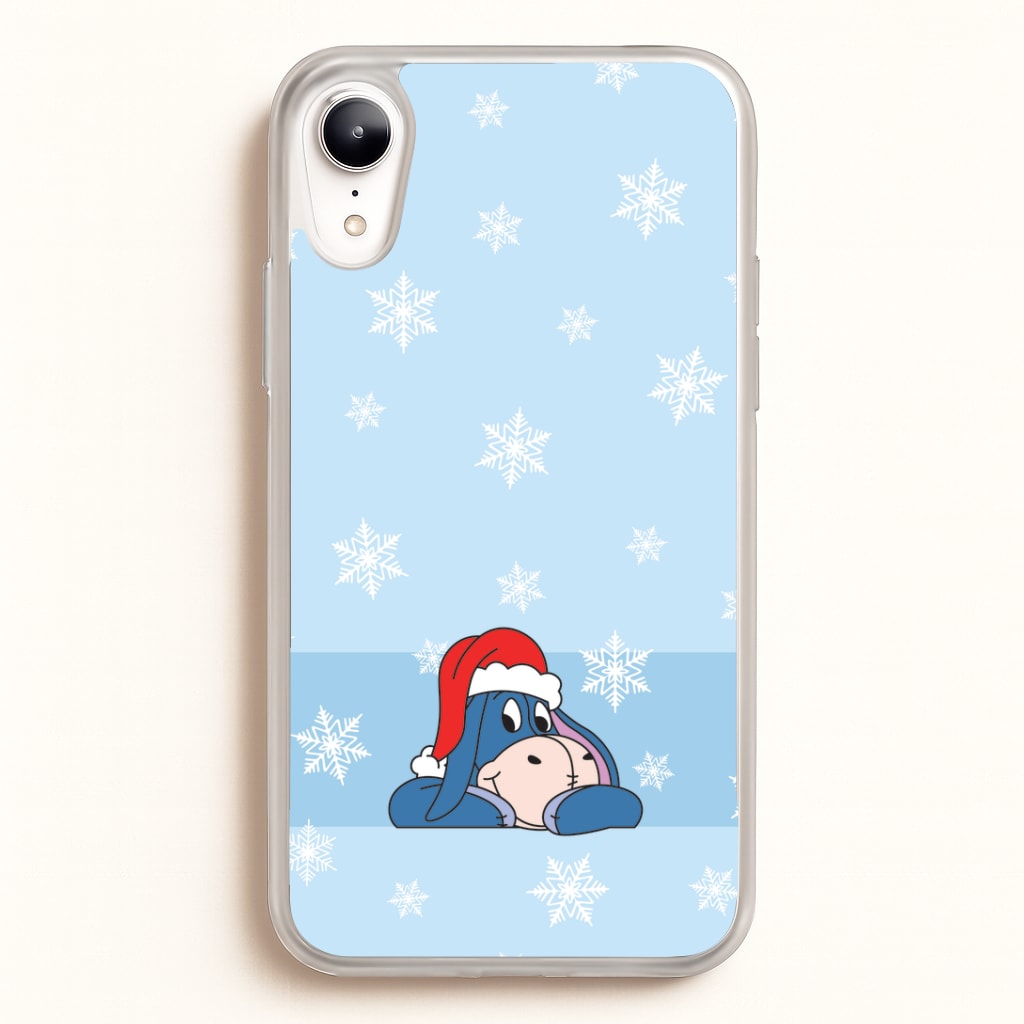 Cartoon Donkey Snowflakes iPhone XR Case