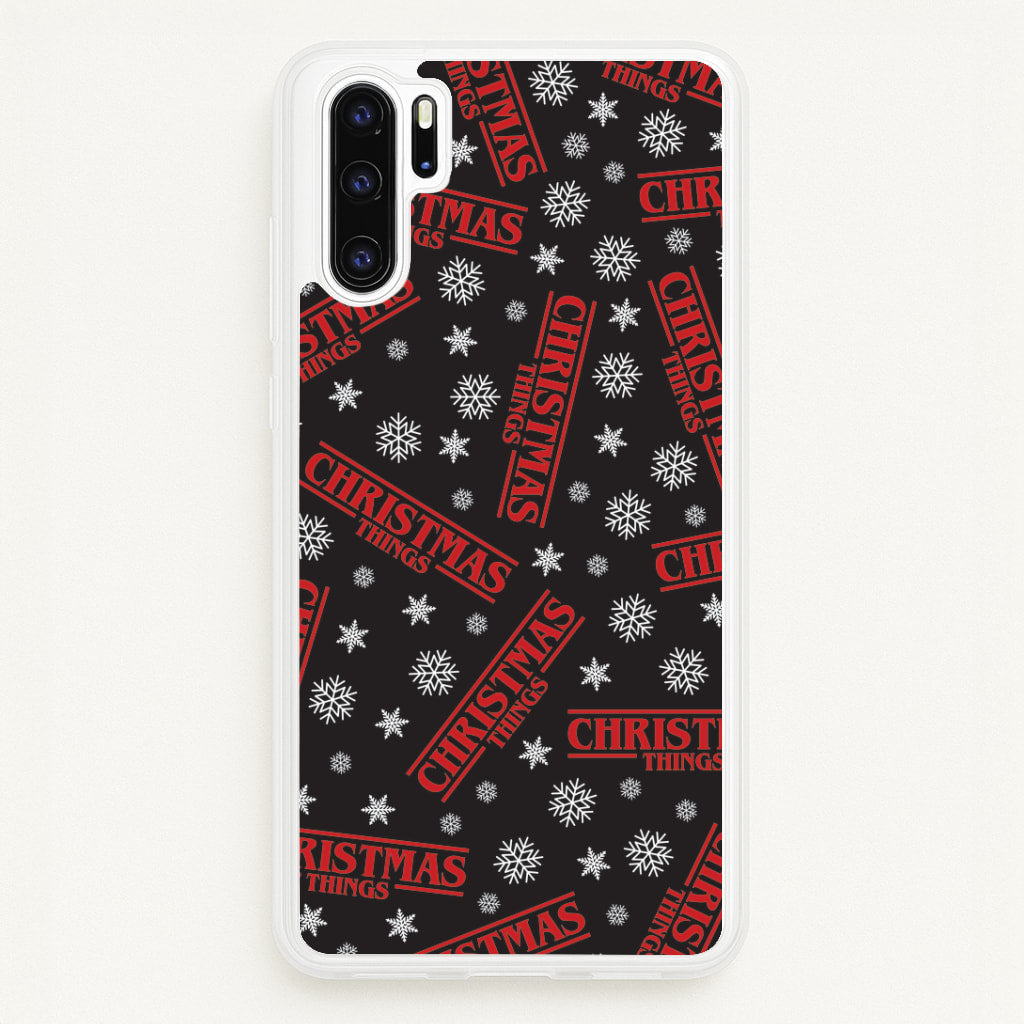 Christmas Things Snowflake Pattern Huawei P30 Pro Case