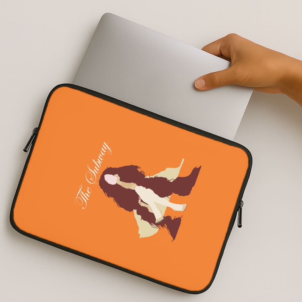 Subway Orange MacBook Cover