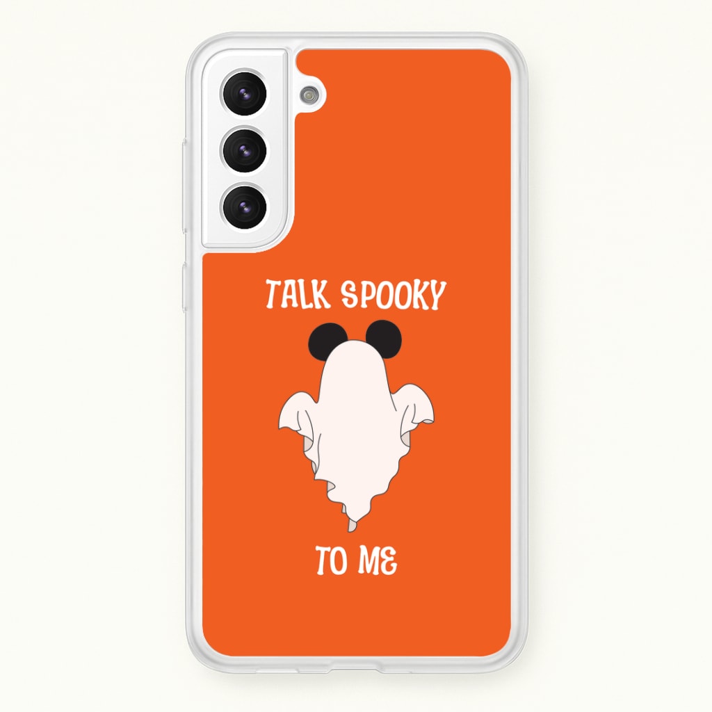 Talk Spooky To Me Mouse Ghost Galaxy S22 Case