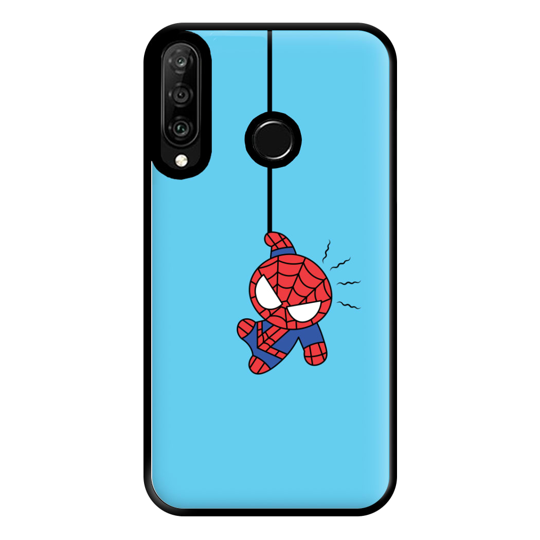 Blue Hanging Spider Hero Huawei P30 Lite Case