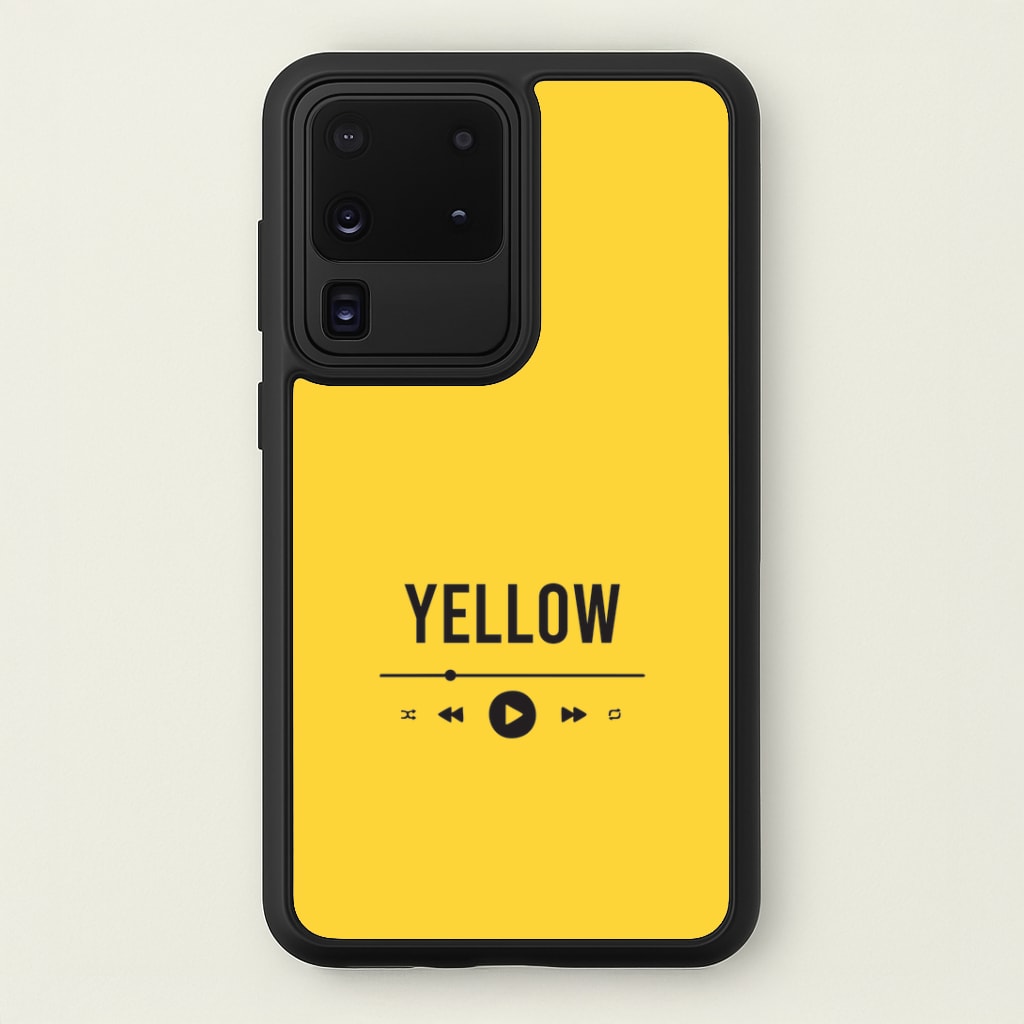 Yellow Music Player Galaxy S20 Ultra Case