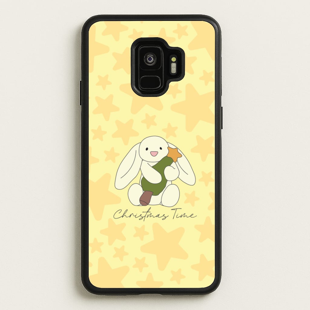 Christmas Bunny Stars Plush Galaxy S9 Case