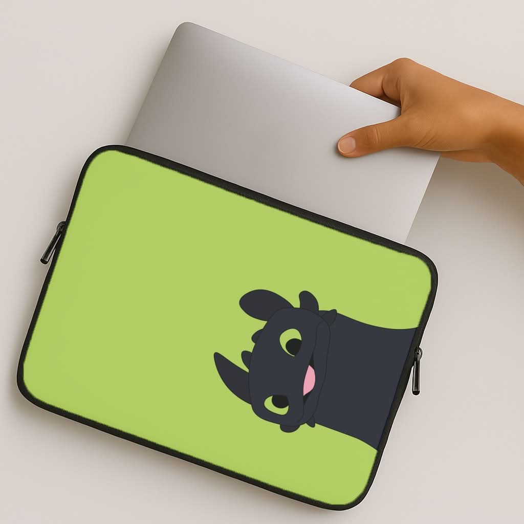 Black Fury Dragon MacBook Cover