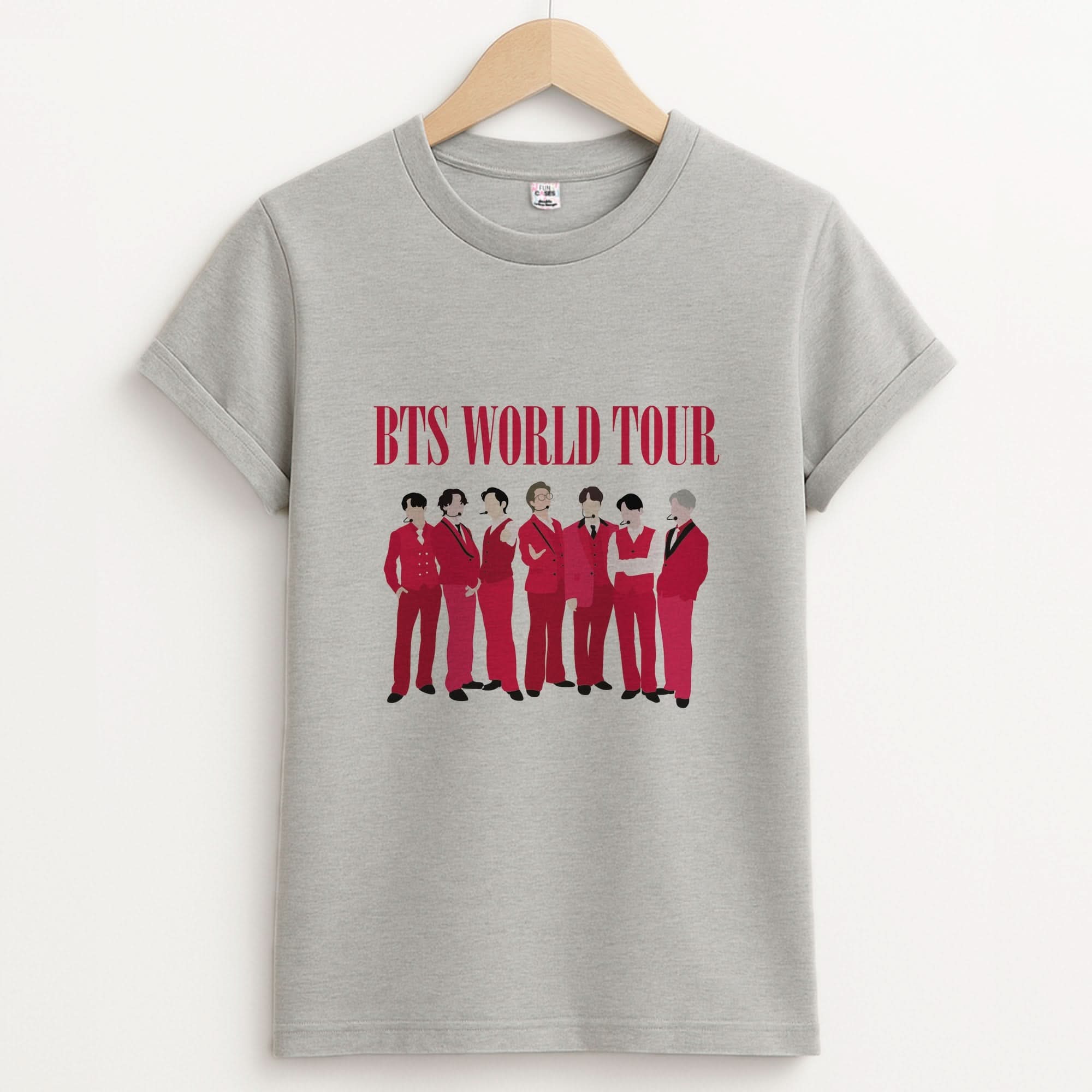 K-Pop Band World Tour 2026 Unisex Grey T-Shirt