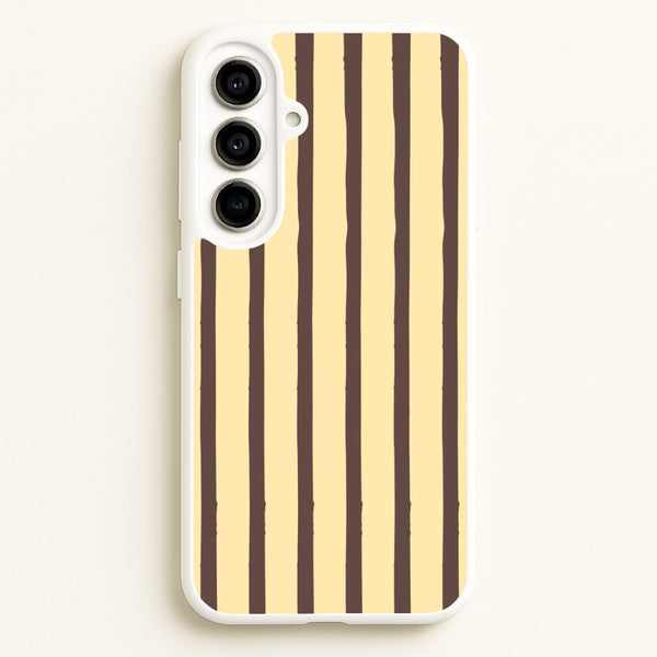 Vanilla & Chocolate Stripes Galaxy A56 Case