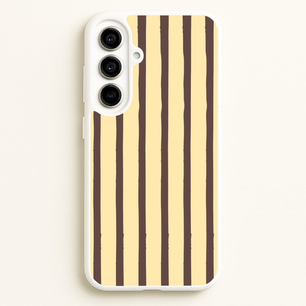 Vanilla & Chocolate Stripes Galaxy A56 Case