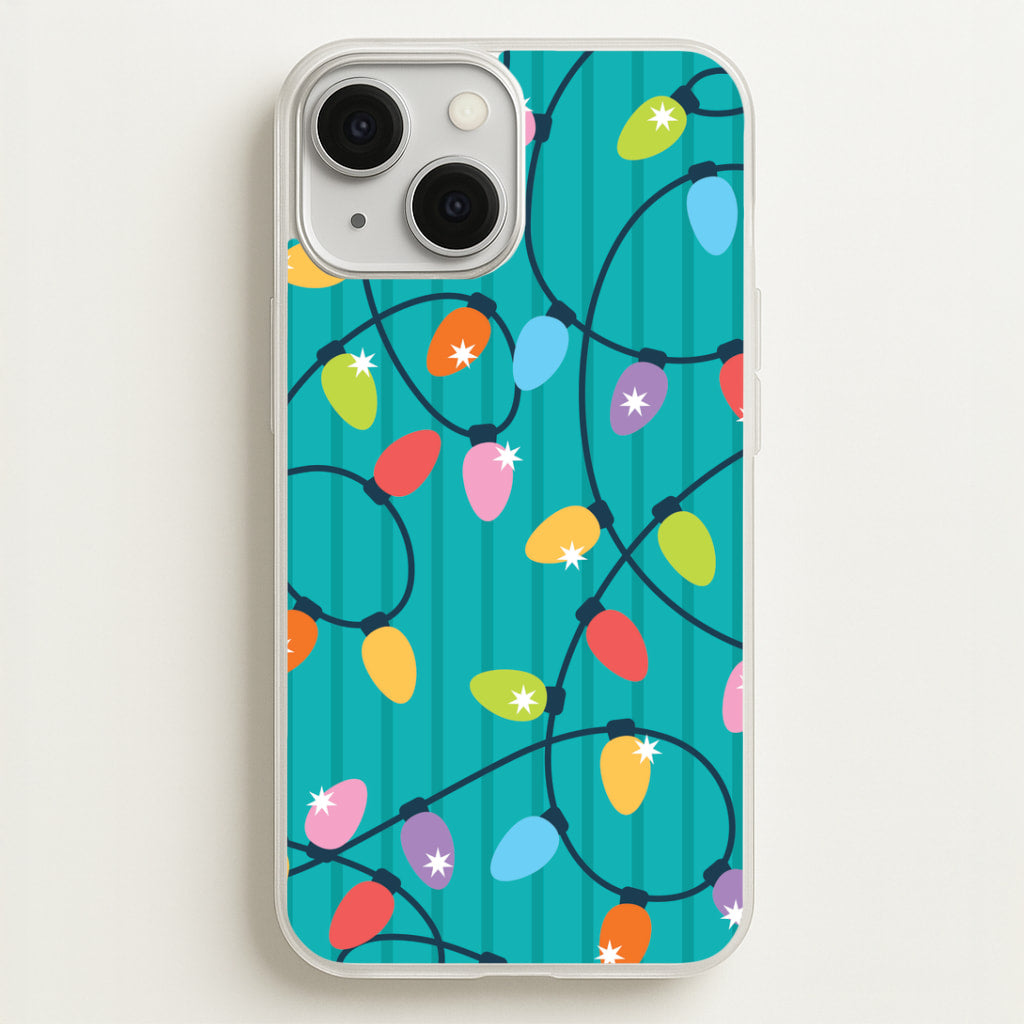 Funky Christmas Lights Pattern iPhone 13 Case