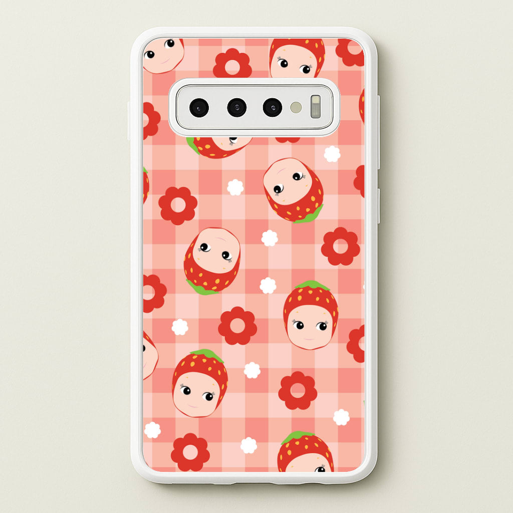 Strawberry Angel Pattern Galaxy S10 Plus Case