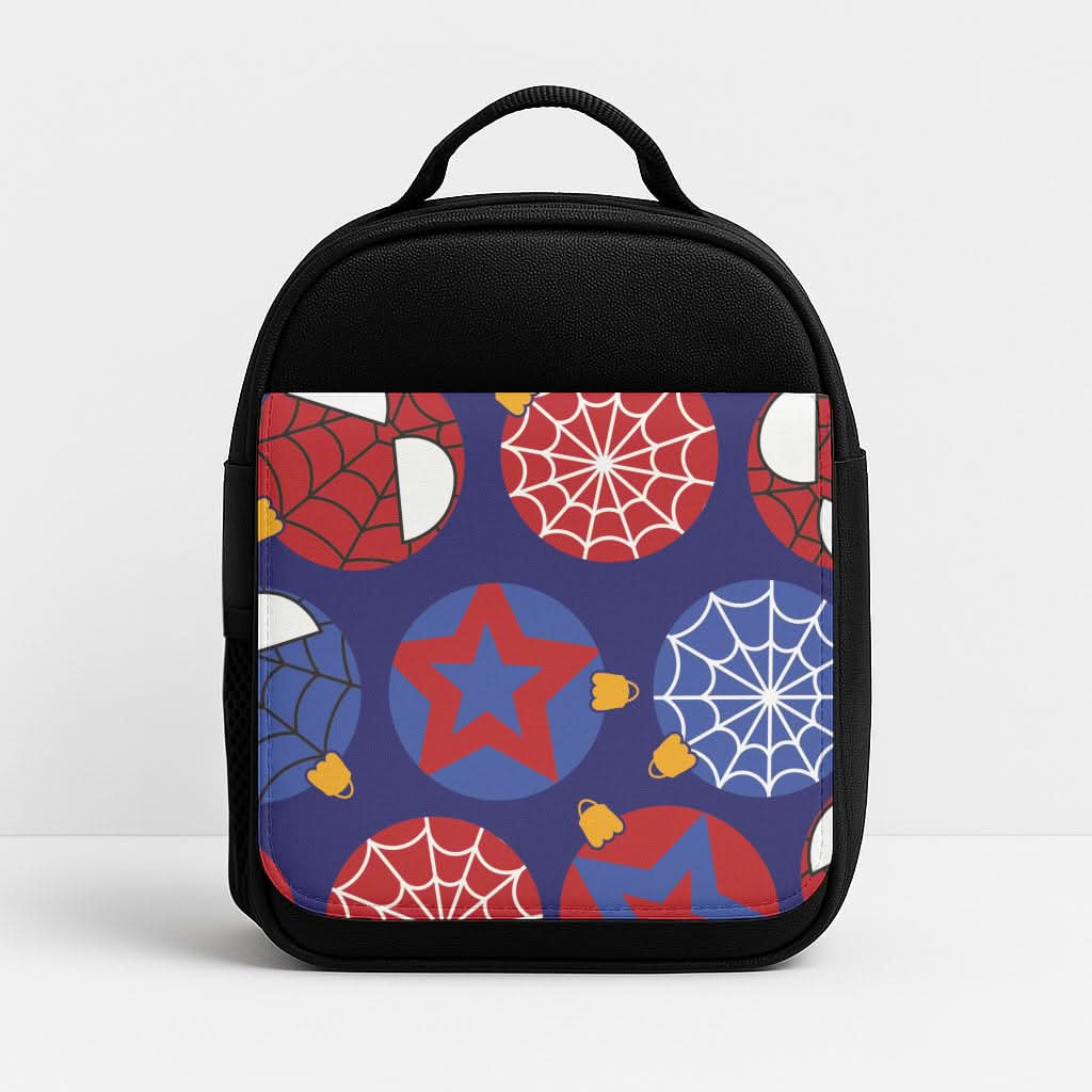 Spider Hero Baubles Pattern Lunchbox