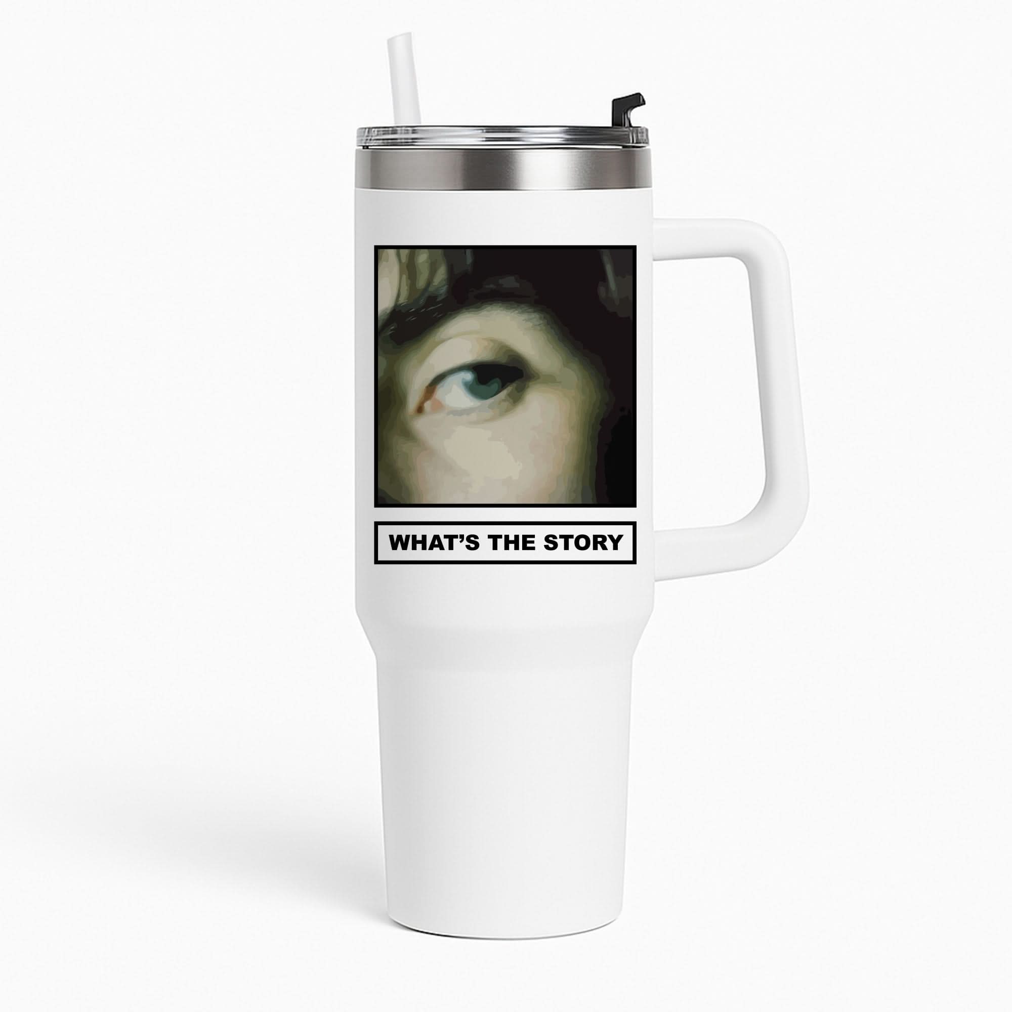 What's The Story Orange Tumbler