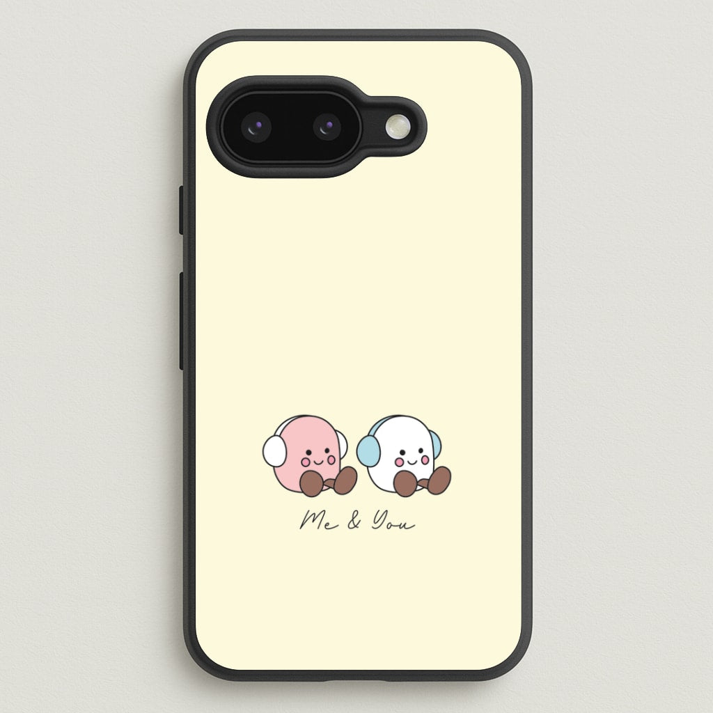 Cute Christmas Marshmellow Plushies Google Pixel 9a Case