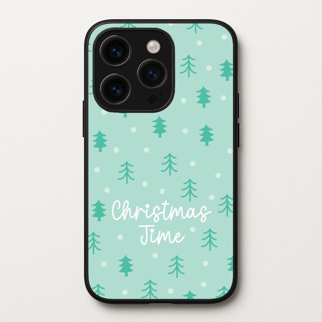 Cute Xmas Trees Pattern iPhone 14 Pro Case