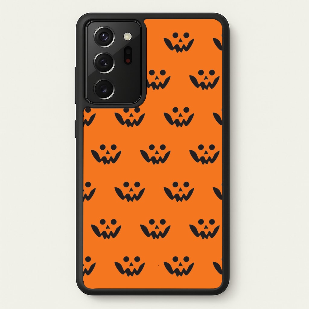 Carved Pumpkin Face Pattern Galaxy Note 20 Ultra Case