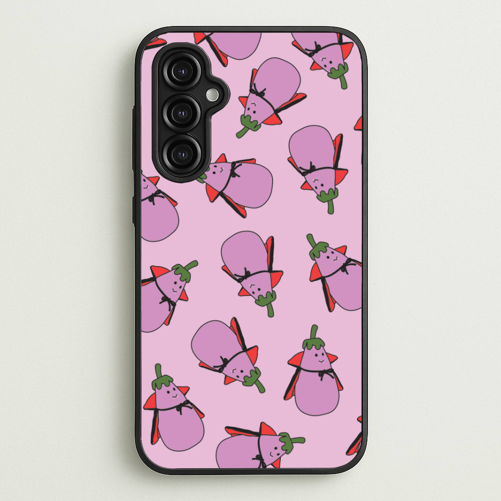 Vampire Vegetable Pattern - Halloween Galaxy A14 Case