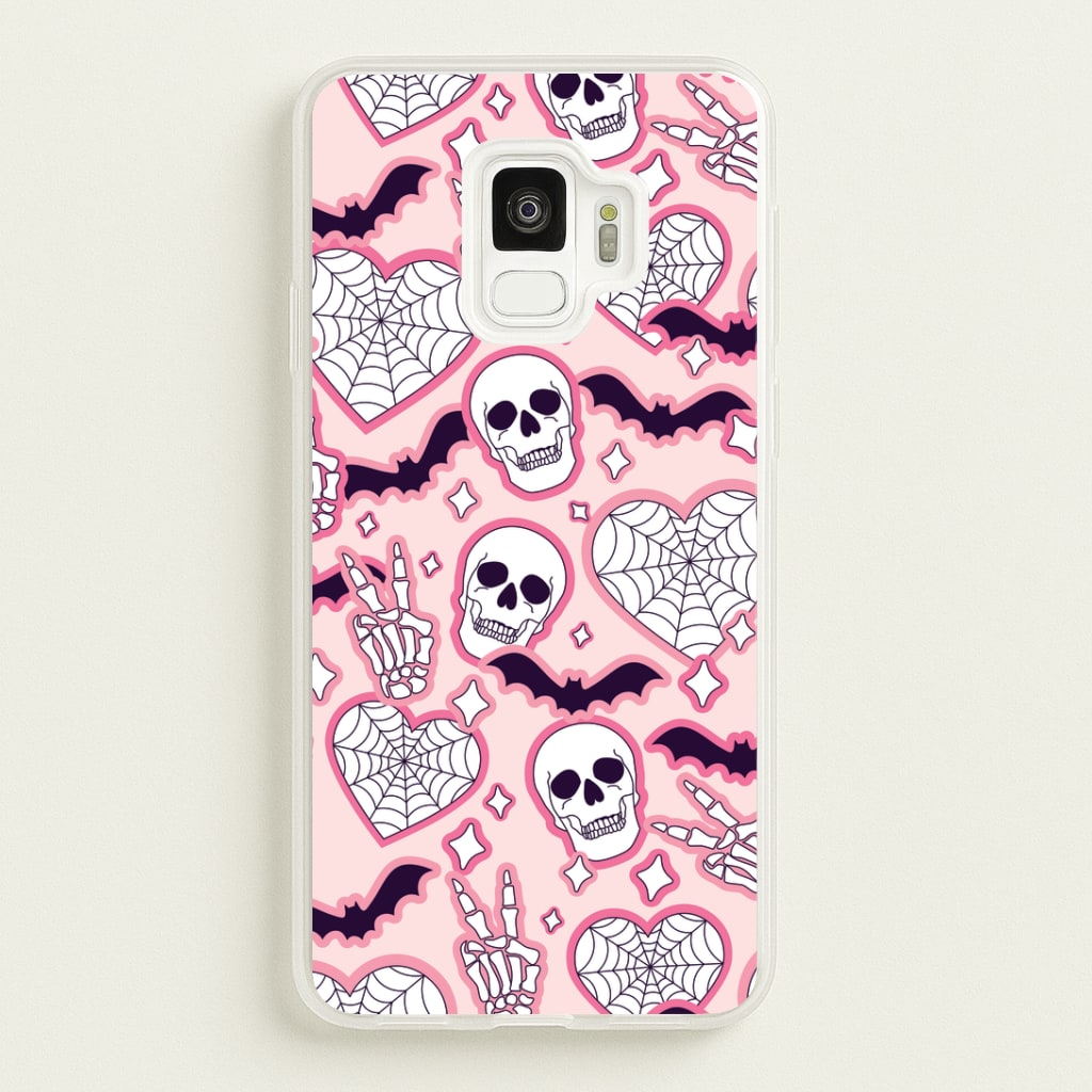 Cute Halloween Stickers Pattern Galaxy S9 Case