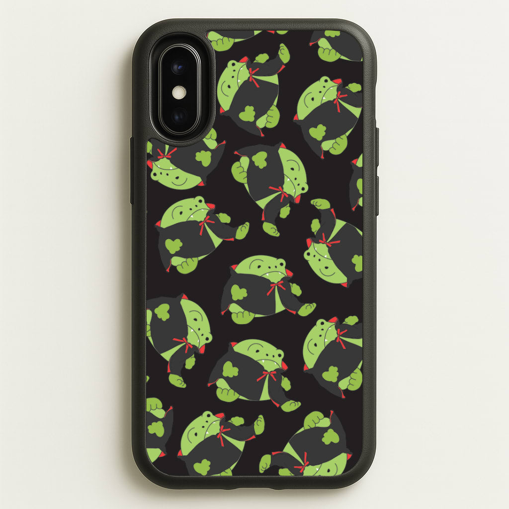 Vampire Frog Pattern - Halloween iPhone X / XS Case