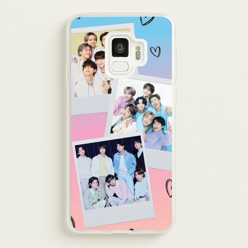 K-Pop Band Polaroid Collage Galaxy S9 Case