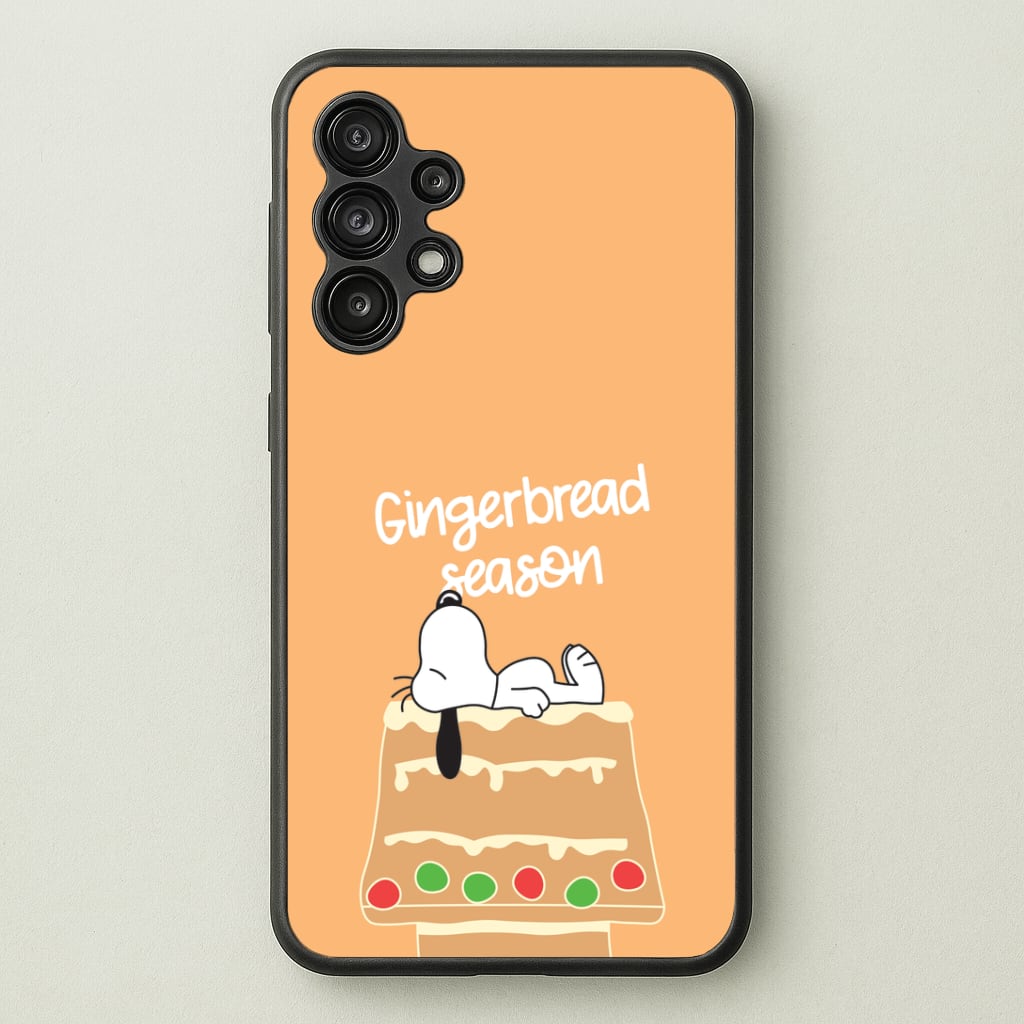 Cartoon Beagle Gingerbread House Galaxy A13 Case