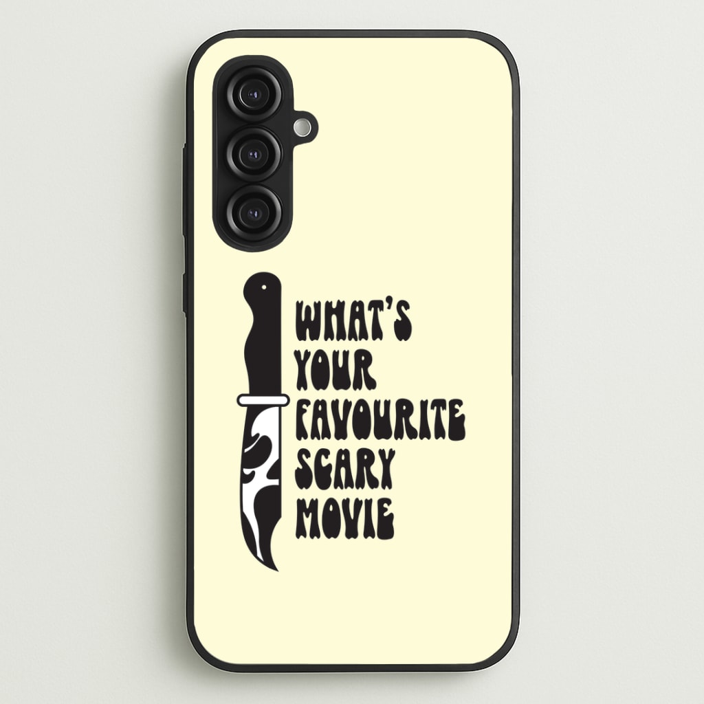 What's Your Favourite Scary Movie Trippy Galaxy S23FE Case