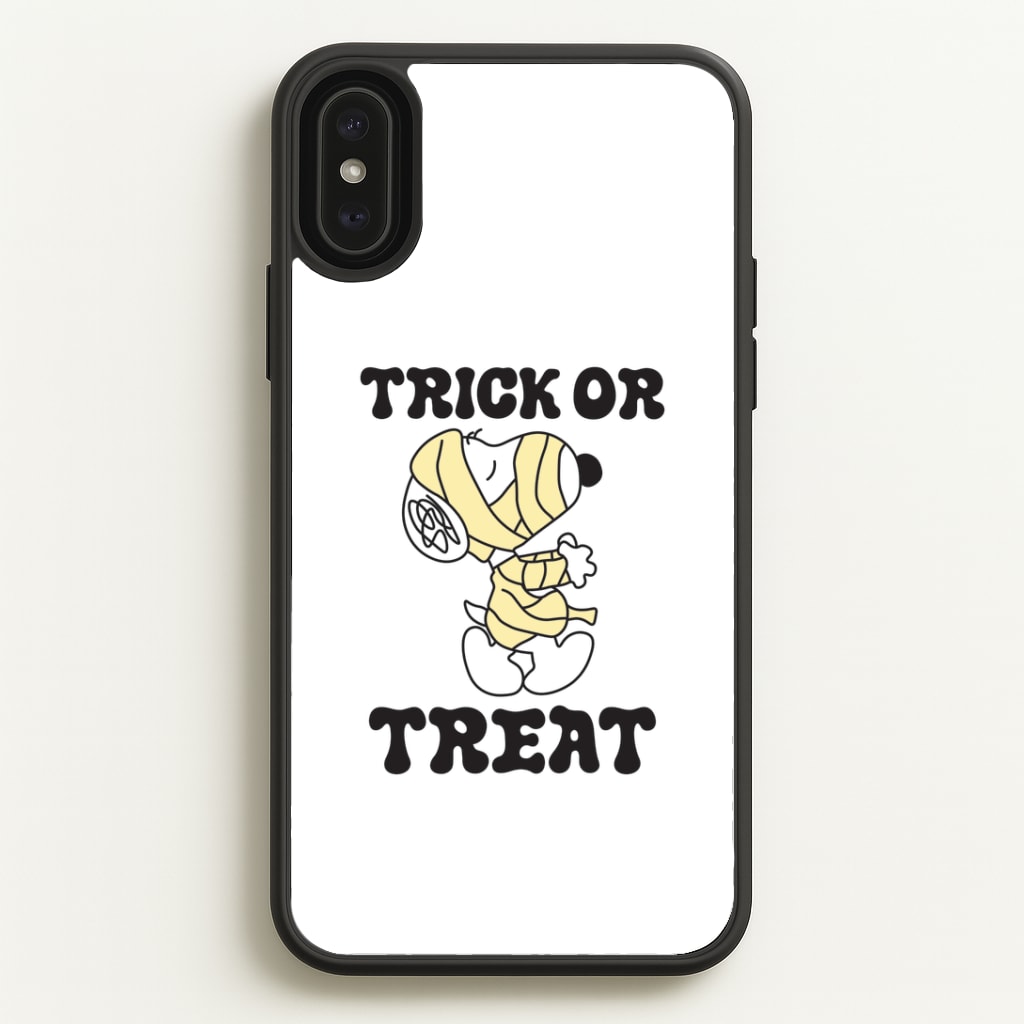 Trick Or Treat Cartoon Beagle iPhone XS Max Case