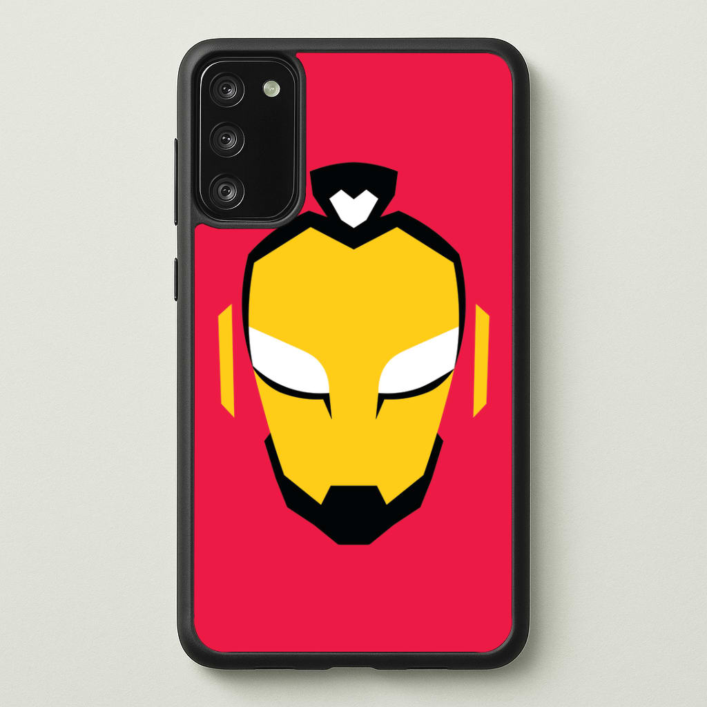 Metal Heart Hero Face Galaxy S20 Case