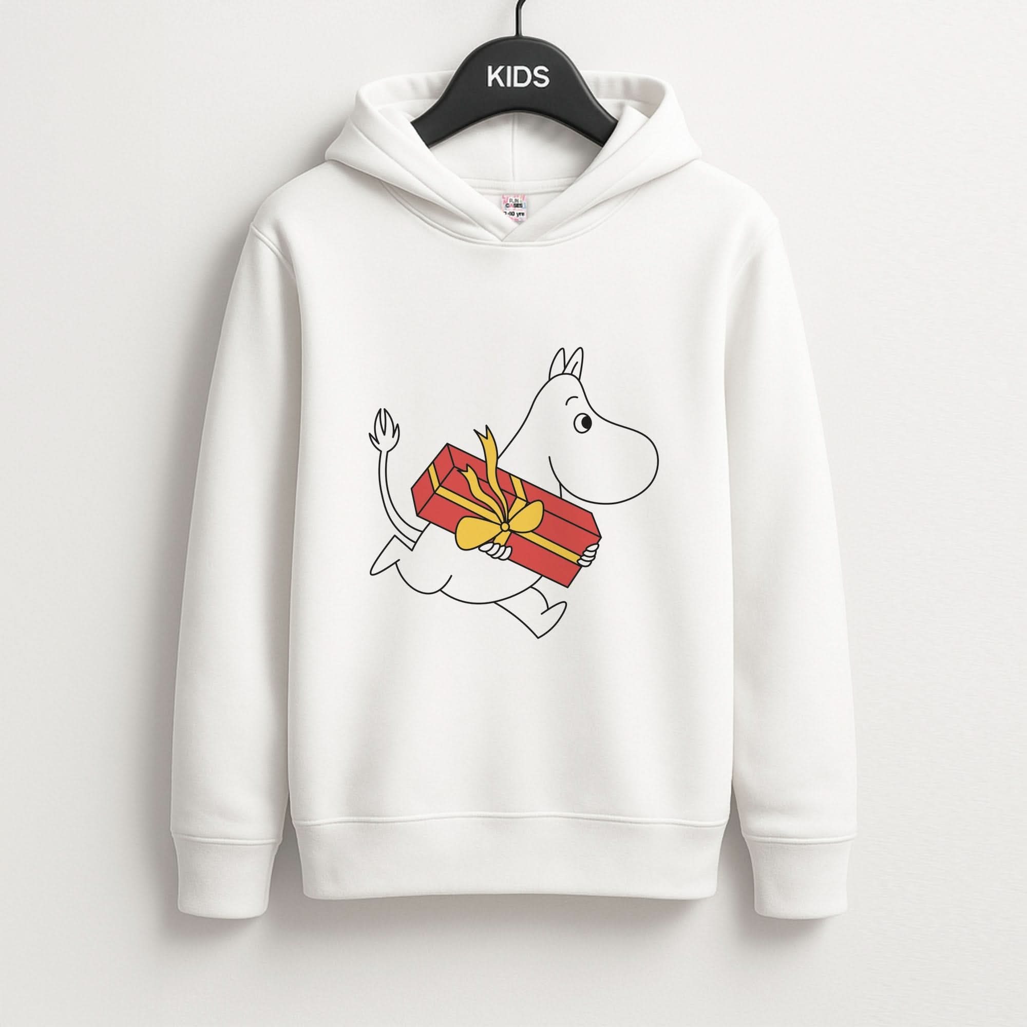Red Present Moom Kids Hoodie