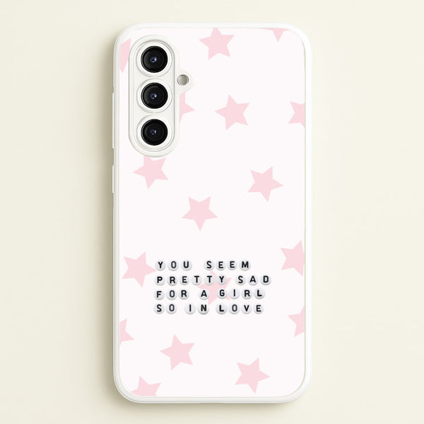 Pretty Sad Letter Beads Galaxy A16 Case