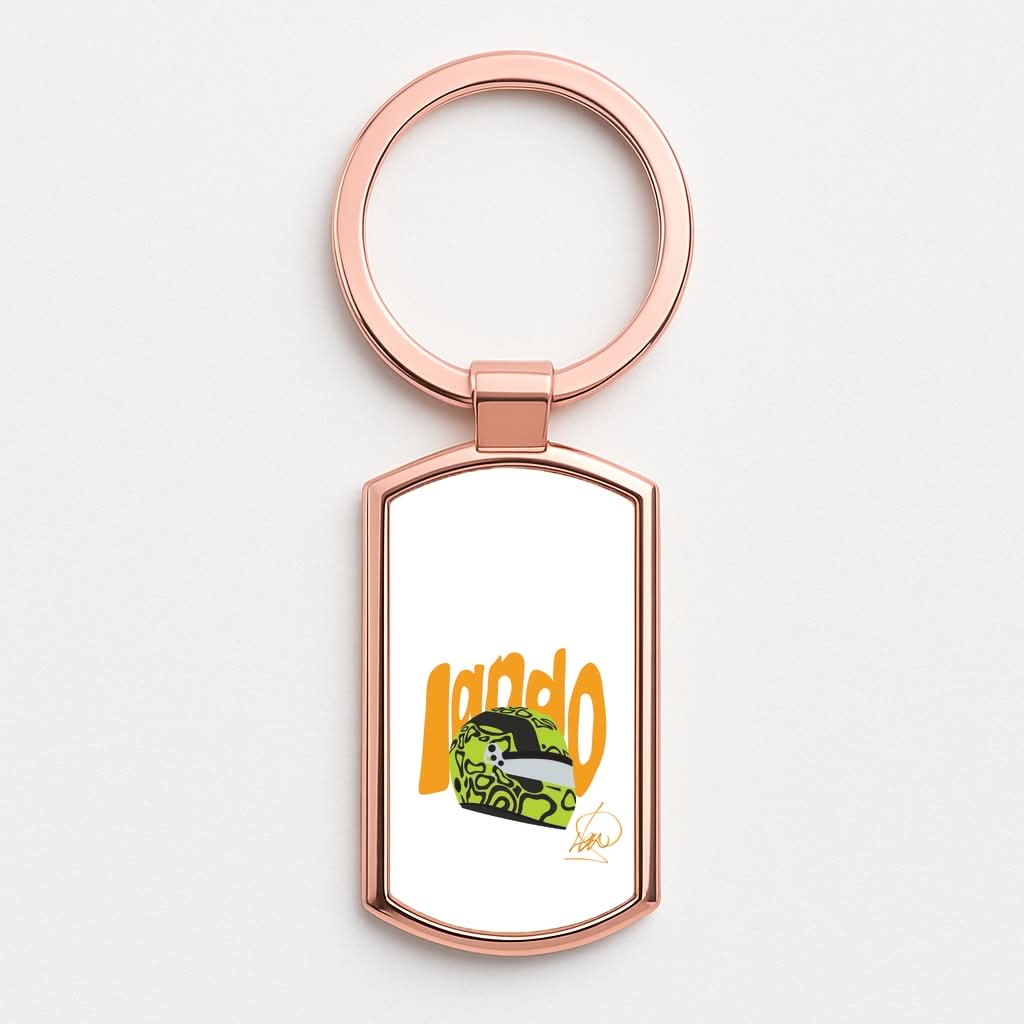 Abstract Lando Rose Gold Keyring